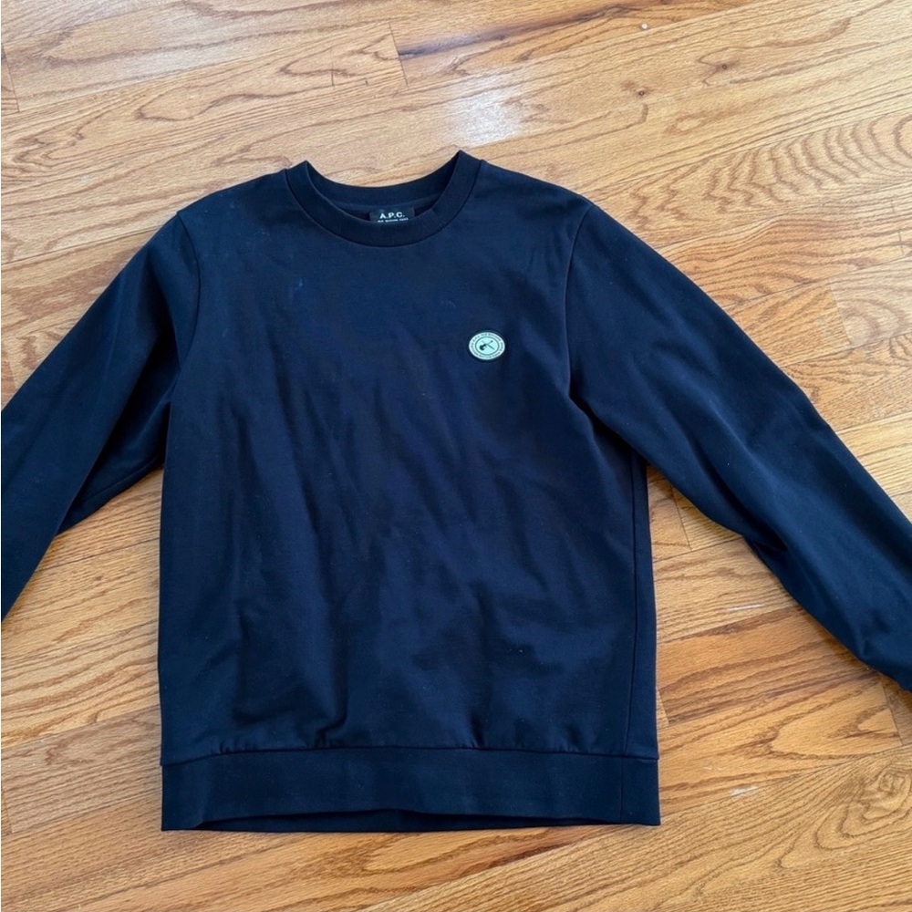 APC Black Crewneck Sweatshirt with Logo size Large